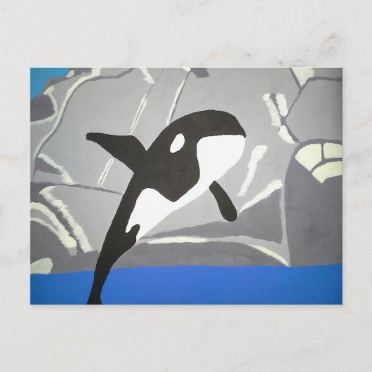 クジラの跳躍 ポストカード (正面)