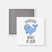 クジラは大丈夫 マグネット (正面/裏面)