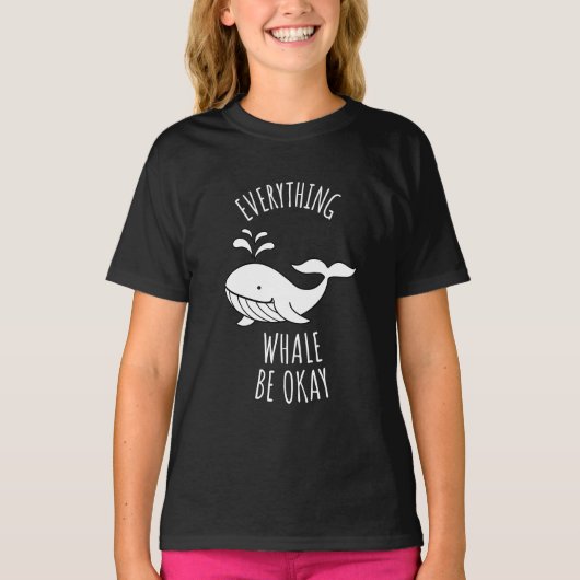 クジラは大丈夫 Tシャツ (正面)