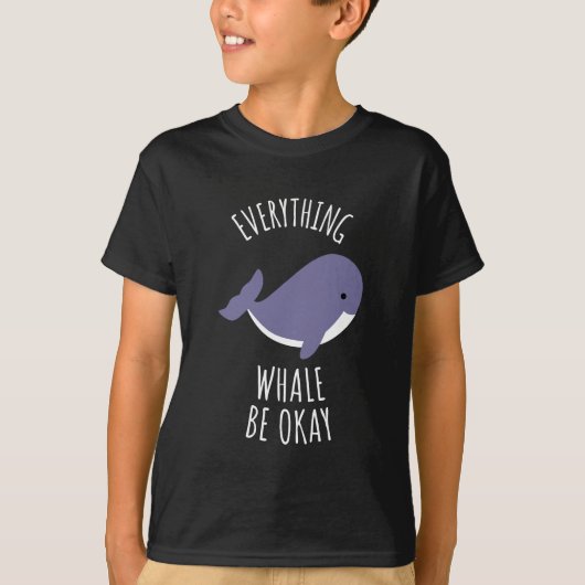 クジラは大丈夫 Tシャツ (正面)