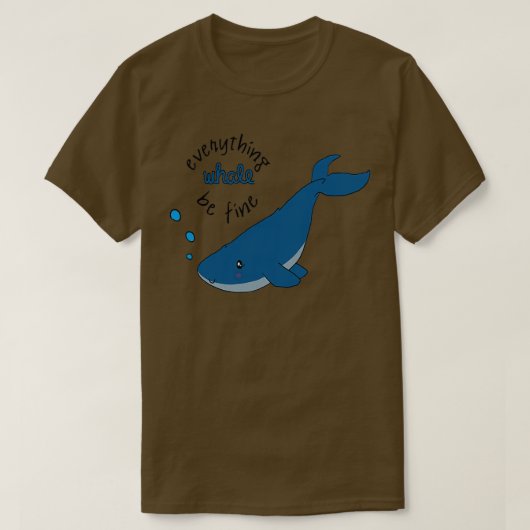 クジラは素晴らしすべて Tシャツ (デザイン正面)