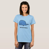 クジラは、クジラを救います Tシャツ (正面フル)