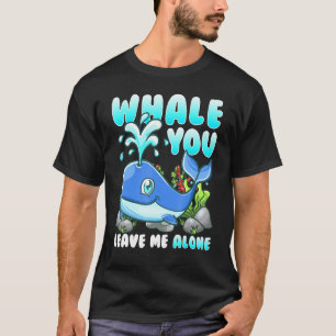クジラよ私をひとりにしてよ 魚 クジラ Tシャツ