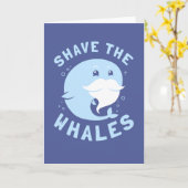クジラを剃って下さい カード (黄色い花)