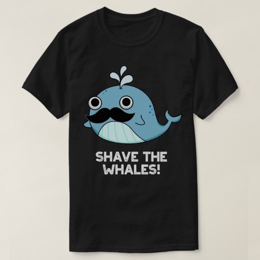 クジラを削る可愛い動物のプリン Tシャツ (デザイン正面)