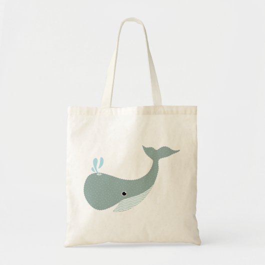 クジラを振って下さい トートバッグ (正面)