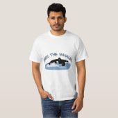 クジラを放して下さい Tシャツ (正面フル)
