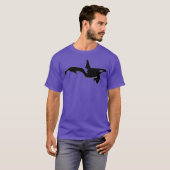 クジラを救え 海 オーカ 殺人クジラ 海 Tシャツ (正面フル)