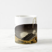 クジラを救って下さい コーヒーマグカップ (中央)