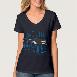 クジラを救って下さい Tシャツ