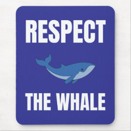 クジラを敬う マウスパッド