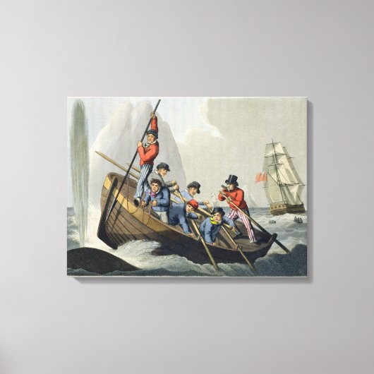 クジラを襲う船で、マティスが刻んだ キャンバスプリント (正面)