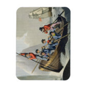 クジラを襲う船で、マティスが刻んだ マグネット (縦)