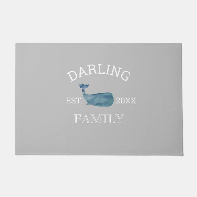 クジラカスタムビーチ形式 ドアマット (正面)