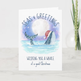クジラサンタ海月と星の航海クリスマス シーズンカード