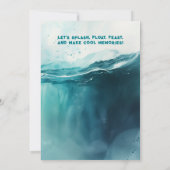 クジラサーフ&ダイブサマー・ビーチ・パーティー 招待状 (裏面)