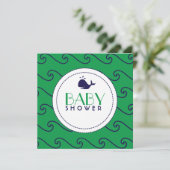 クジラスタール&ウェービー海軍&グリーン招待状 招待状 (スタンド正面)