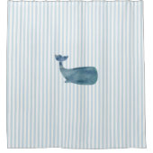 クジラストライプ型沿岸シャワーカーテン シャワーカーテン (正面)