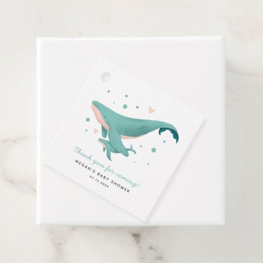 クジラテーマ航海のベビーシャワー フェイバータグ (インサイチュ)