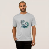 クジラパワー – 命の波に乗れ Tシャツ (正面フル)