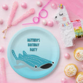 クジラパーソナライズされたザメ ペーパープレート (パーティー)