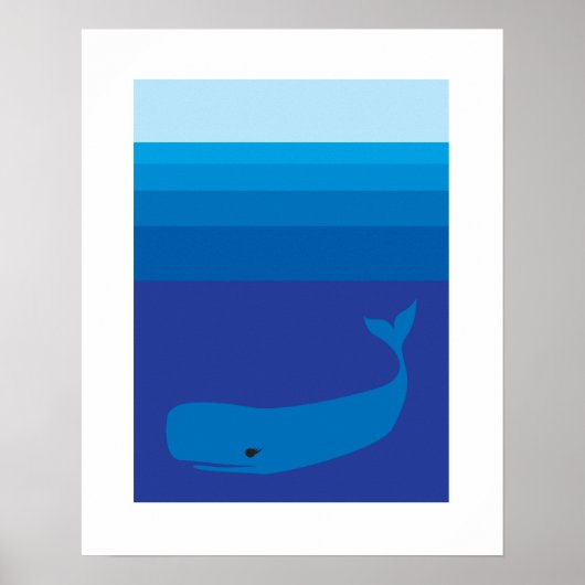 クジラプリント ポスター (正面)
