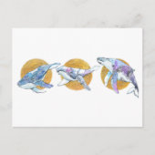 クジラ三尾フライフロートとドリームA ポストカード (正面)