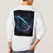 クジラ上の宇宙飛行士 Tシャツ (裏面)