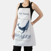 クジラ保護と海水彩セタセアン エプロン (インサイチュ)