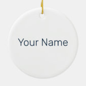 クジラ保護と海水彩セタセアン セラミックオーナメント (裏面)