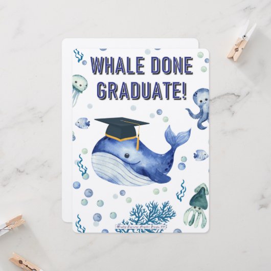 クジラ卒業！ カード (正面/裏面インサイチュ)