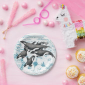 クジラ古代ブルー ペーパープレート (パーティー)