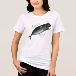 クジラ地球の日Tシャツ トライブレンドＴシャツ