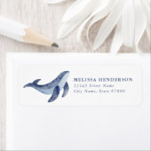 クジラ差出人住所ラベル ラベル (インサイチュ)