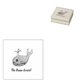 クジラ海スタンプ ラバースタンプ (押印)