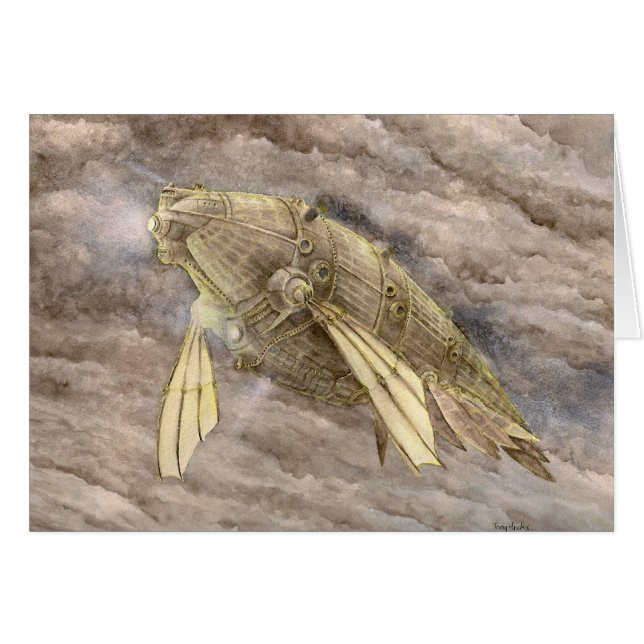 クジラ目の動物の飛行船 (正面横)