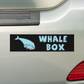 クジラ箱 バンパーステッカー (車上)