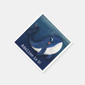 クジラ紙ナプキン スタンダードカクテルナプキン (角)