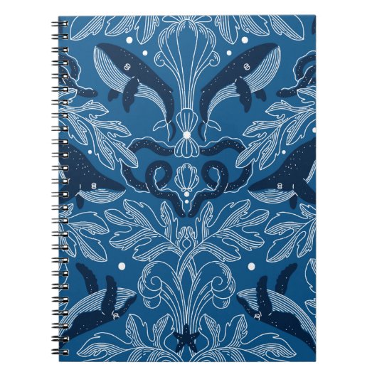 クジラ航海のの食感をダマスク，ヴィンタモダング ノートブック (正面)