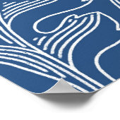 クジラ航海のザメの食感パターン。 ポスター (角)