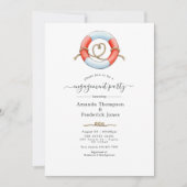 クジラ航海の婚約パーティ 招待状 (正面)