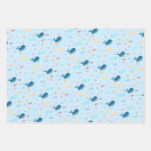 クジラ航海の ラッピングペーパーシート (正面2)