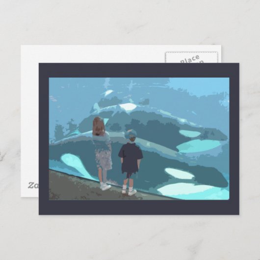 クジラ観察 ポストカード (正面/裏面)