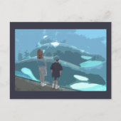 クジラ観察 ポストカード (正面)