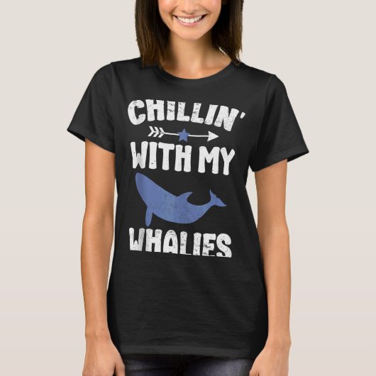 クジラ観賞1 Tシャツ (正面)