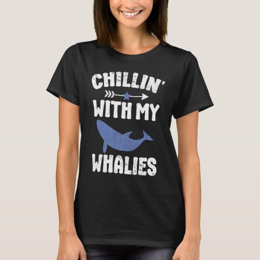 クジラ観賞1 Tシャツ (正面)