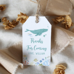 クジラ誕生日サンキュー ギフトタグ