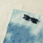 クジラ誕生日 ビーチタオル (インサイチュ)