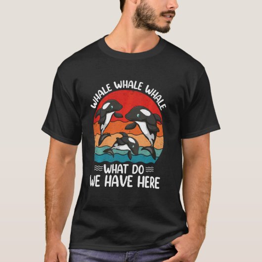 クジラ長袖 Tシャツ (正面)