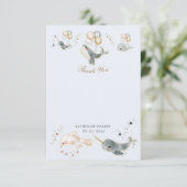 クジラ類は赤ちゃんシャワーを浴びる サンキューカード (スタンド正面)